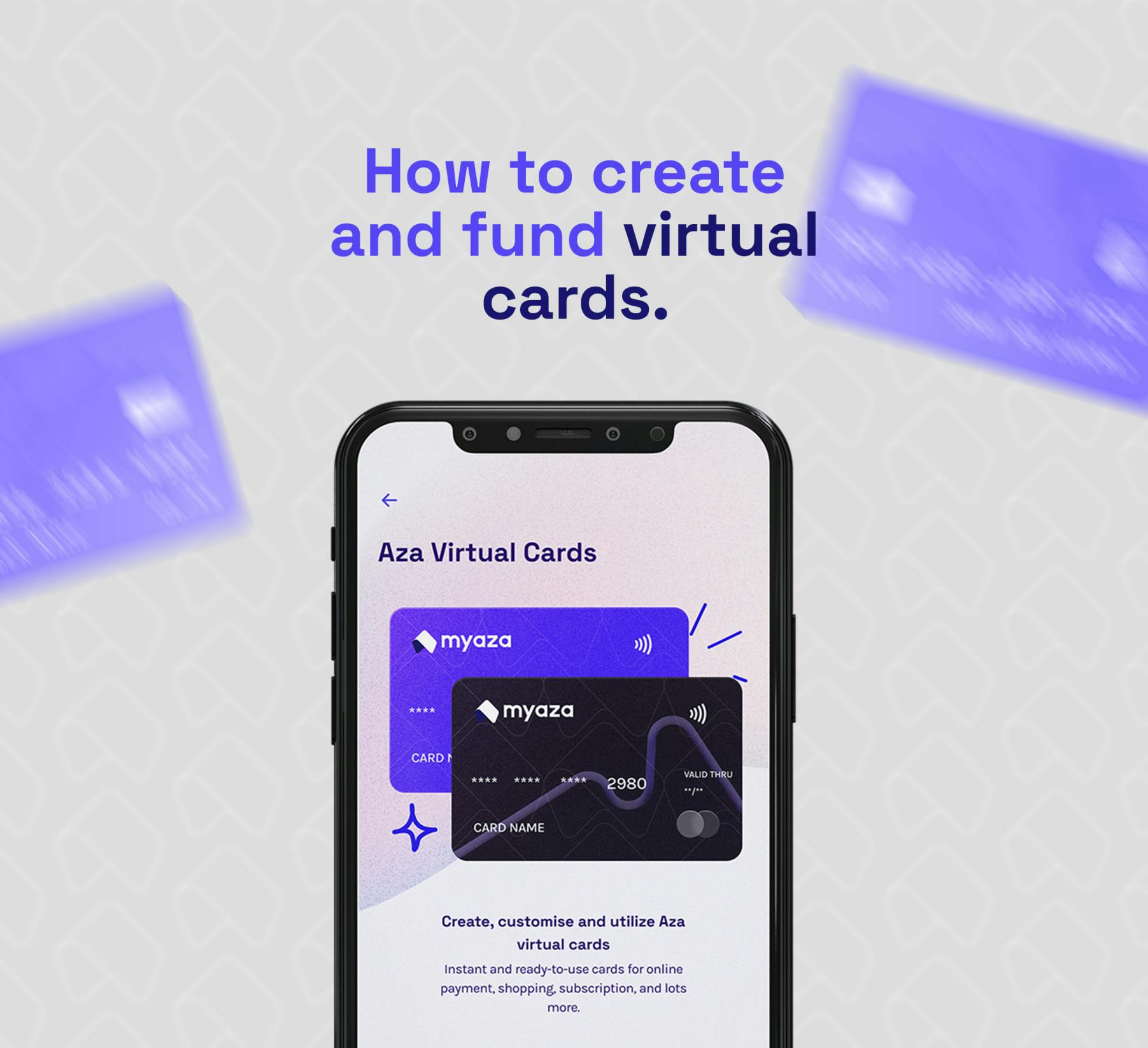 How to create and fund virtual cards