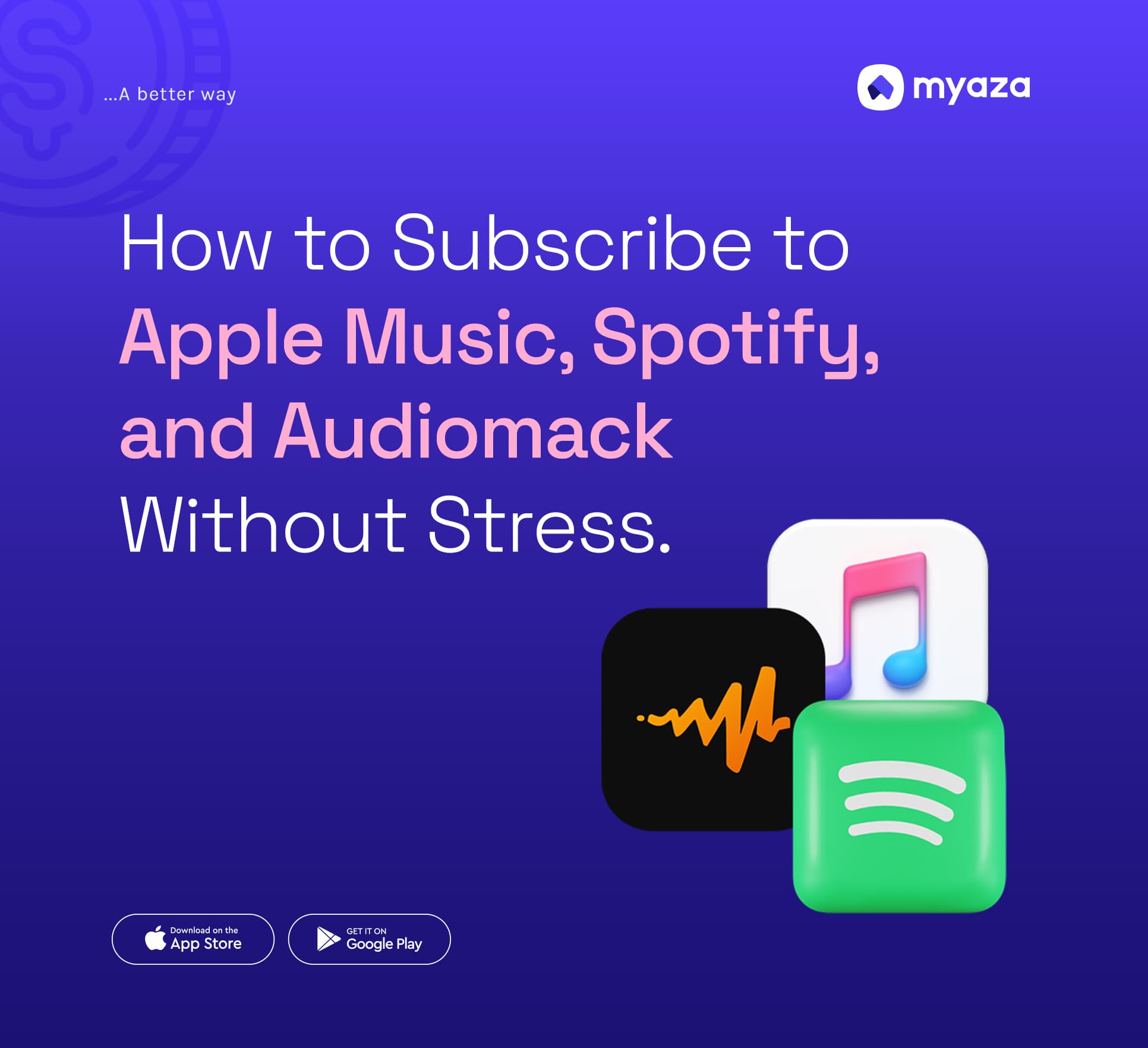 How to Subscribe to Apple Music, Spotify, and Audiomack Without Stress